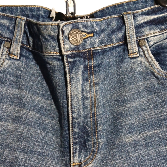 KUT FROM THE KLOTH High Rise Sophie Bermuda Jean Shorts SZ 10 - Picture 3 of 9